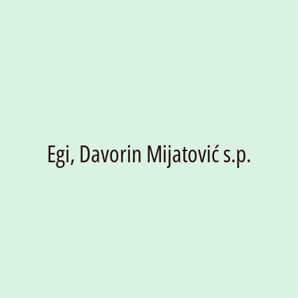 Egi, Davorin Mijatović s.p. - Logotip