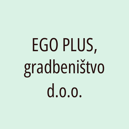 EGO PLUS, gradbeništvo d.o.o. - Logotip