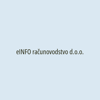 eINFO računovodstvo d.o.o. - Logotip