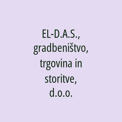 EL-D.A.S., gradbeništvo, trgovina in storitve, d.o.o. - Logotip