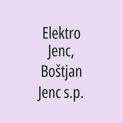 Elektro Jenc, Boštjan Jenc s.p. - Logotip