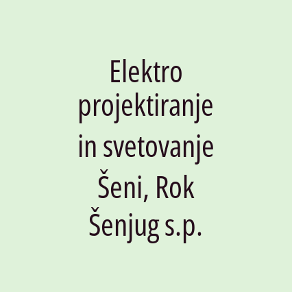 Elektro projektiranje in svetovanje Šeni, Rok Šenjug s.p. - Logotip