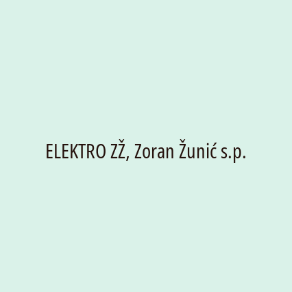 ELEKTRO ZŽ, Zoran Žunić s.p. - Logotip