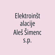 Elektroinštalacije Aleš Šimenc s.p. - Logotip