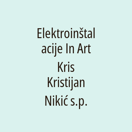 Elektroinštalacije In Art Kris Kristijan Nikić s.p. - Logotip