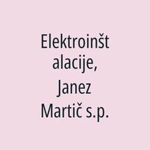 Elektroinštalacije, Janez Martič s.p. - Logotip