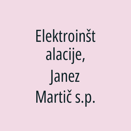 Elektroinštalacije, Janez Martič s.p. - Logotip