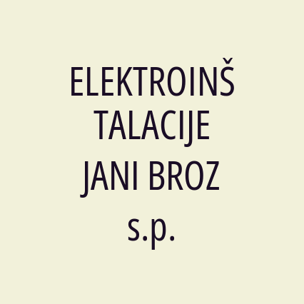 ELEKTROINŠTALACIJE JANI BROZ s.p. - Logotip