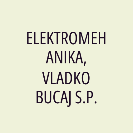 ELEKTROMEHANIKA, VLADKO BUCAJ S.P. - Logotip