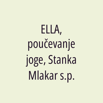 ELLA, poučevanje joge, Stanka Mlakar s.p. - Logotip