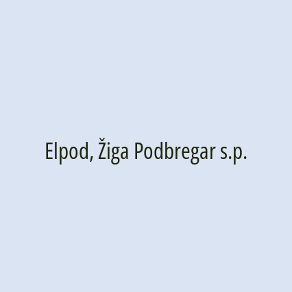 Elpod, Žiga Podbregar s.p. - Logotip