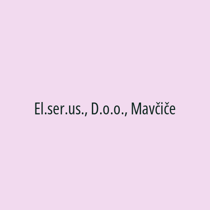 El.ser.us., D.o.o., Mavčiče - Logotip