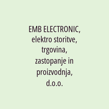 EMB ELECTRONIC, elektro storitve, trgovina, zastopanje in proizvodnja, d.o.o. - Logotip