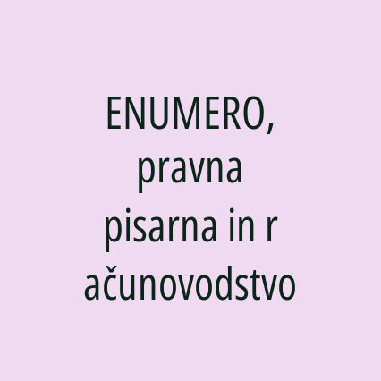  ENUMERO, pravna pisarna in računovodstvo - Logotip