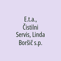 E.t.a., Čistilni Servis, Linda Boršič s.p. - Logotip