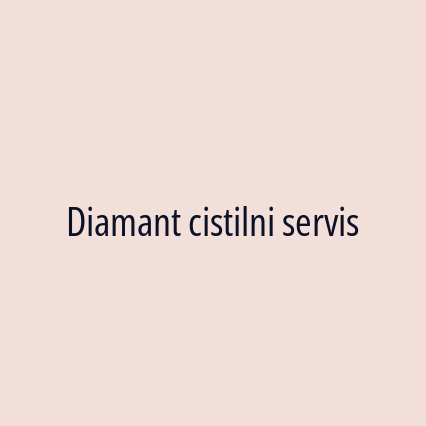 Diamant cistilni servis