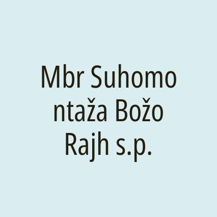 Mbr Suhomontaža Božo Rajh s.p. - Logotip