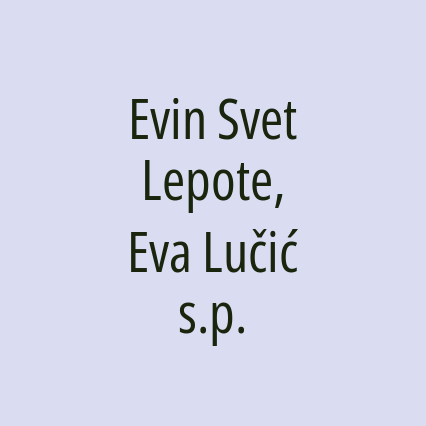 Evin Svet Lepote, Eva Lučić s.p. - Logotip