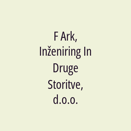 F Ark, Inženiring In Druge Storitve, d.o.o. - Logotip