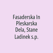 Fasaderska In Pleskarska Dela, Stane Ladinek s.p. - Logotip