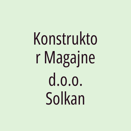 Konstruktor Magajne d.o.o. Solkan - Logotip