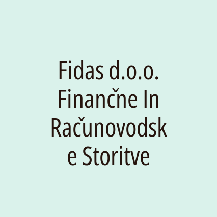 Fidas d.o.o. Finančne In Računovodske Storitve - Logotip