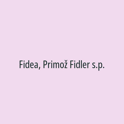 Fidea, Primož Fidler s.p. - Logotip