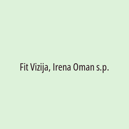 Fit Vizija, Irena Oman s.p. - Logotip