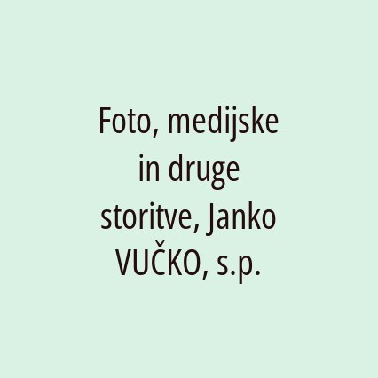 Foto, medijske in druge storitve, Janko VUČKO, s.p. - Logotip