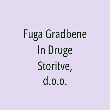 Fuga Gradbene In Druge Storitve, d.o.o. - Logotip