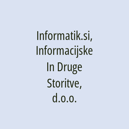 Informatik.si, Informacijske In Druge Storitve, d.o.o. - Logotip