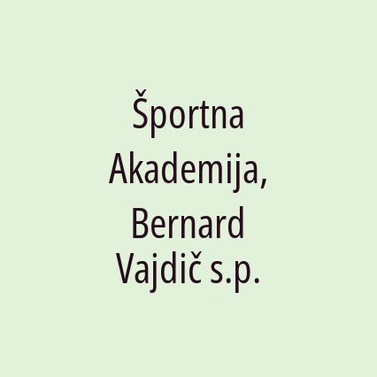 Športna Akademija, Bernard Vajdič s.p. - Logotip