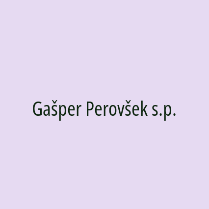 Gašper Perovšek s.p. - Logotip