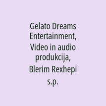 Gelato Dreams Entertainment, Video in audio produkcija, Blerim Rexhepi s.p. - Logotip