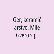 Ger, keramičarstvo, Mile Gvero s.p. - Logotip