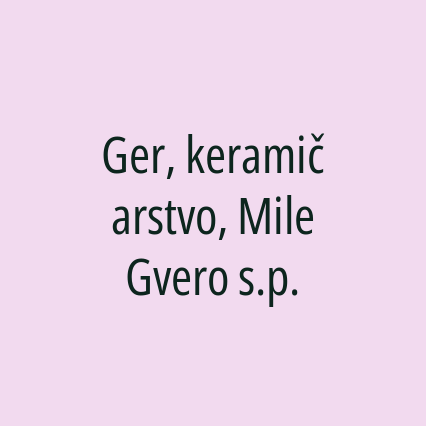 Ger, keramičarstvo, Mile Gvero s.p. - Logotip