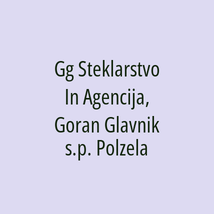 Gg Steklarstvo In Agencija, Goran Glavnik s.p. Polzela - Logotip