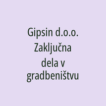 Gipsin d.o.o. Zaključna dela v gradbeništvu - Logotip