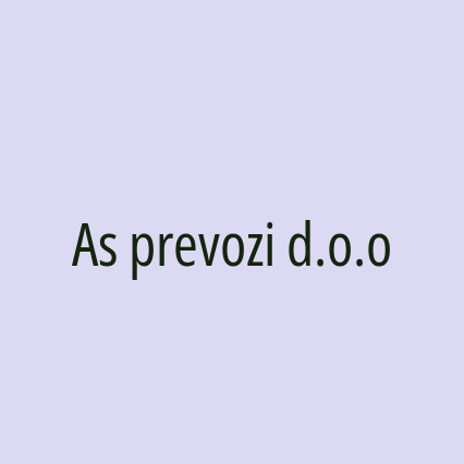 As prevozi d.o.o