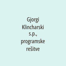 Gjorgi Klincharski s.p., programske rešitve - Logotip