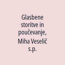 Glasbene storitve in poučevanje, Miha Veselič s.p. - Logotip