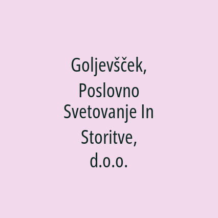 Goljevšček, Poslovno Svetovanje In Storitve, d.o.o. - Logotip