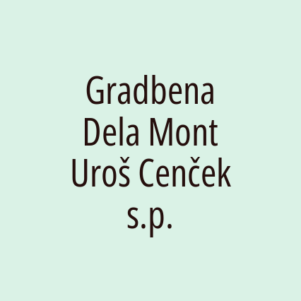 Gradbena Dela Mont Uroš Cenček s.p. - Logotip