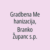 Gradbena Mehanizacija, Branko Županc s.p. - Logotip