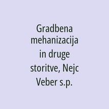 Gradbena mehanizacija in druge storitve, Nejc Veber s.p. - Logotip