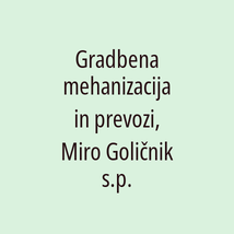 Gradbena mehanizacija in prevozi, Miro Goličnik s.p. - Logotip