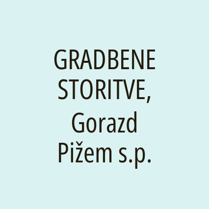 GRADBENE STORITVE, Gorazd Pižem s.p. - Logotip