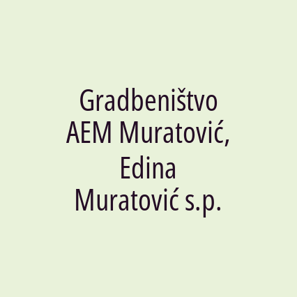 Gradbeništvo AEM Muratović, Edina Muratović s.p. - Logotip