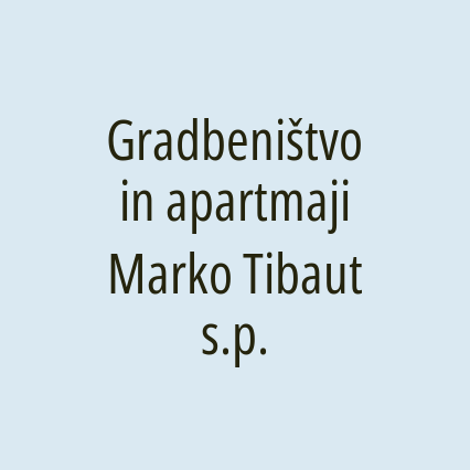 Gradbeništvo in apartmaji Marko Tibaut s.p. - Logotip