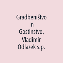 Gradbeništvo In Gostinstvo, Vladimir Odlazek s.p. - Logotip